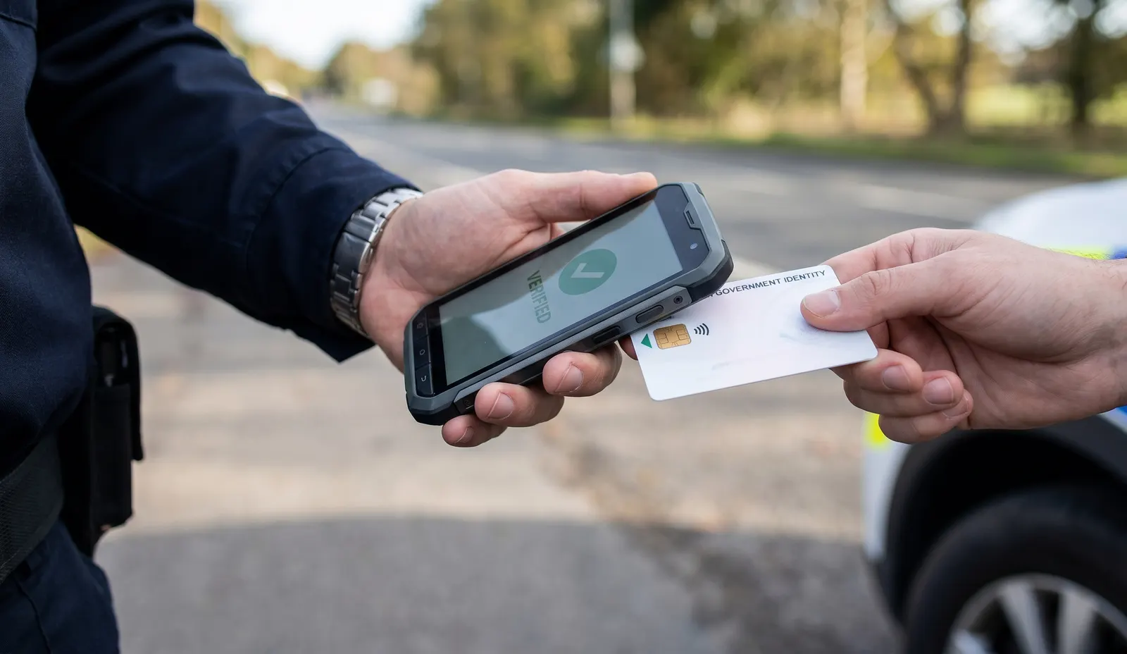 Government identity verification using TrueTap NFC authentication